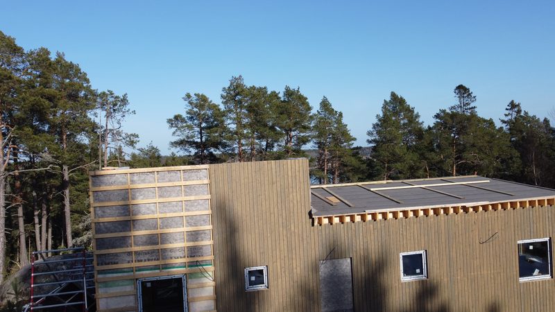 Timber facade detail